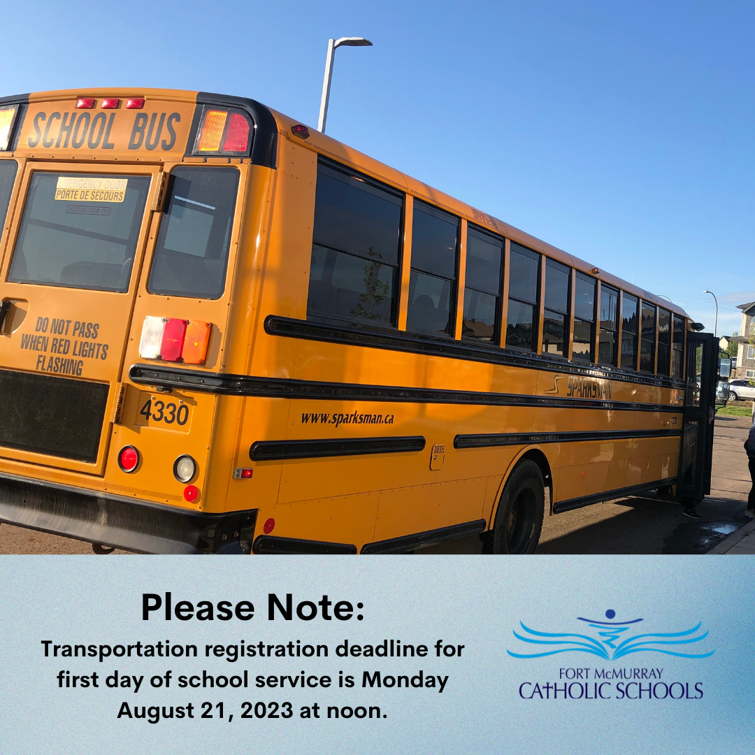 Transportation Deadline Graphic