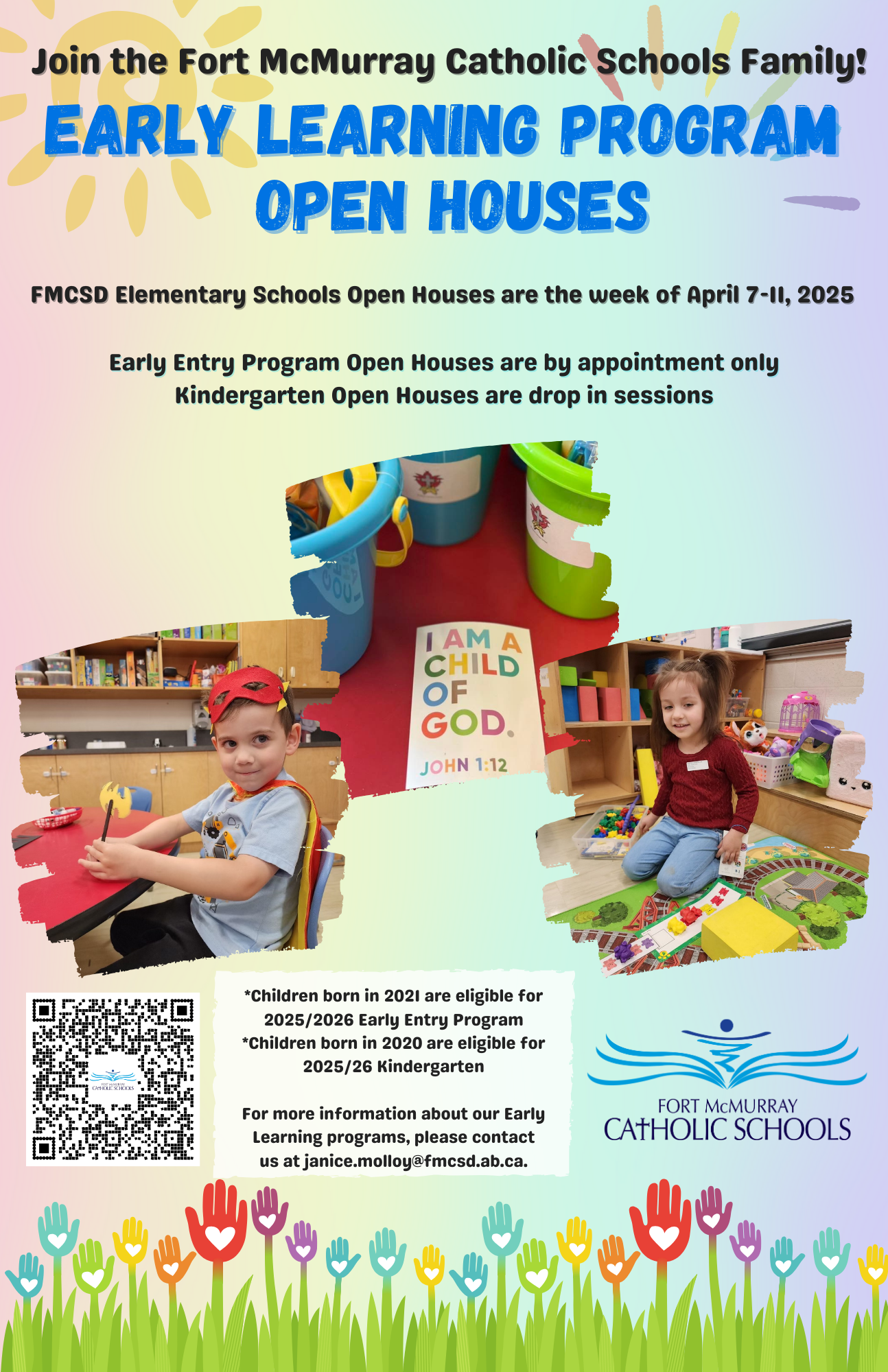 FMCSD early learning open house poster